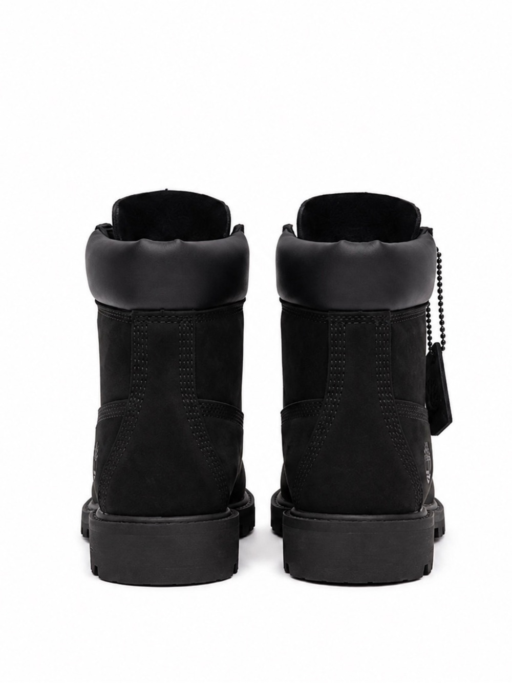 Timberland 6-Inch Premium Waterproof Boot All Black Nubuck Size 7 - Picture 3 of 5